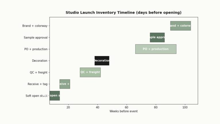 Studio Launch Sock Inventory Planning: A 60-90 Day Timeline — featured image