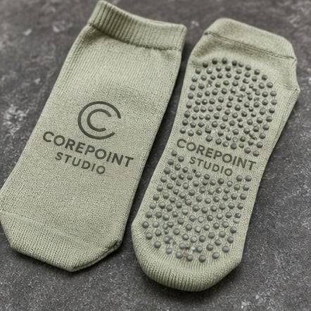 Custom ankle grip socks