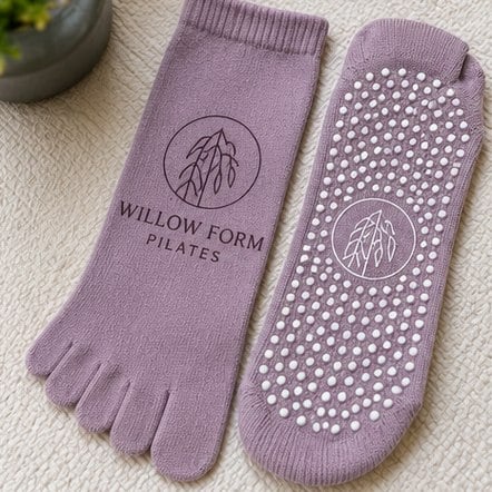 Custom full-toe grip socks