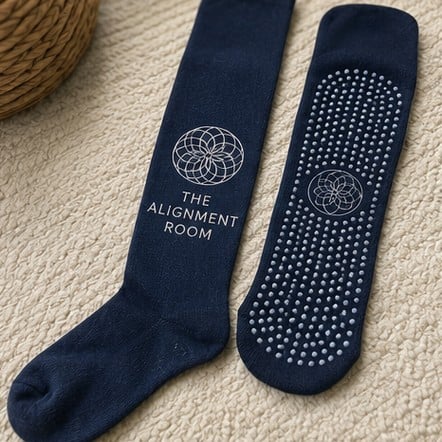 Custom knee-high grip socks