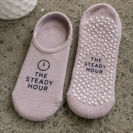 Custom low-cut grip socks