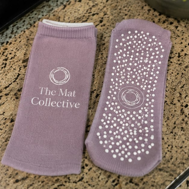 Grip socks with logo — customer photo