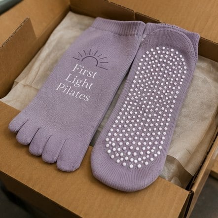 Personalized yoga grip socks